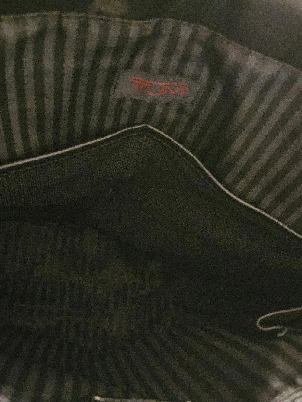 Tumi Black Men's Messenger Bag with Leather Accent